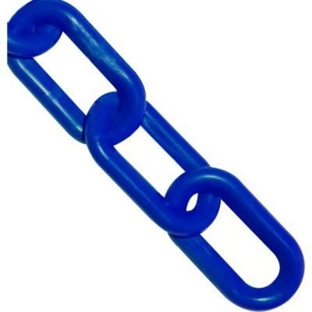 GEC Mr. Chain Plastic Chain, 3/4in Link, 25'L, HDPE, Traffic Blue 00026-25